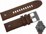 Akcesoria do zegarków - Pasek DIESEL DZ7258 brązowy skórzany 24 mm - miniaturka - grafika 1