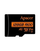 Pamięci RAM - Karta pamięci microSDXC Apacer R100 128GB 100/80 MB/s Class 10 UHS-I U3 V30 A2 + Adapter - miniaturka - grafika 1