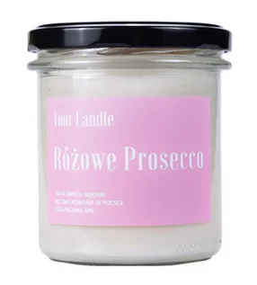 Świece - YOUR CANDLE (ŚWIECE SOJOWE) ŚWIECA SOJOWA RÓŻOWE PROSECCO 300 ml - YOUR CANDLE - grafika 1