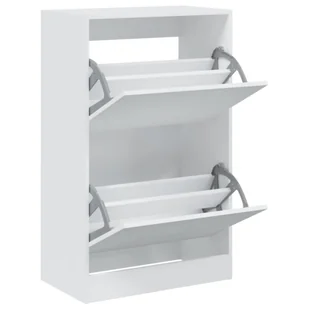 vidaXL Szafka na buty biała 60x34x96,5 cm materiał drewnopochodny - Szafki na buty vidaXL Szafka na buty biała 60x34x96,5 cm materiał drewnopochodny - Szafki na buty - miniaturka - grafika 1