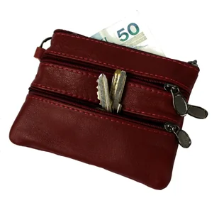 Etui Na Klucze Skórzane CEDAR (PL) Skóra Naturalna Cztery Zamki Na Jeden Komplet Kluczy N149 11,5 x 9 x 1 [cm] - Etui na dokumenty i karty - miniaturka - grafika 5