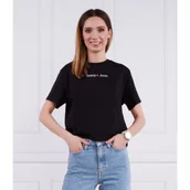Koszulki i topy damskie - Tommy Jeans T-shirt SERIF LINEAR | Regular Fit - miniaturka - grafika 1