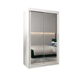 Szafy - Szafa przesuwna garderoba TOKYO 3 120 gł. 62 Biały / Biały - miniaturka - grafika 1