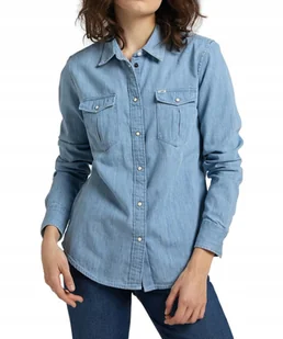 Lee Regular Western Damska Koszula Jeansowa Shir Summer Blue L45Szsnj-Xs - Koszule damskie - miniaturka - grafika 1