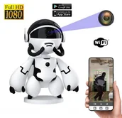 Minikamery i aparaty szpiegowskie - ROBOT Mikro Kamera WiFi FHD Podgląd na Żywo Dz.-Nocna (cały świat) Ukryta w Zabawce + Zapis. - miniaturka - grafika 1