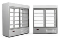 Szafy i witryny chłodnicze - Szafa chłodnicza przeszklona CEBEA WESTA SCh-1-2/P 1400 - miniaturka - grafika 1