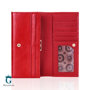 Czerwony Skórzany Portfel Damski PETERSON PL467 RFID - Portfele - miniaturka - grafika 3