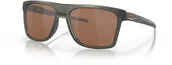 Okulary przeciwsłoneczne - Oakley Okulary przeciwsłoneczne LEFFINGWELL Matte Grey Smoke, Prizm Tungsten OO9100-02 - miniaturka - grafika 1