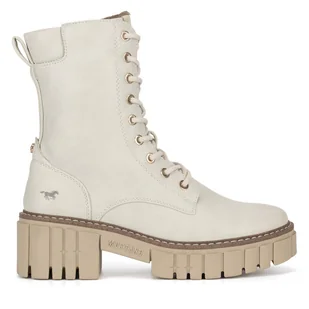 Botki Mustang 1447-506 Biały - Botki damskie - miniaturka - grafika 1