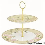 Tace i patery - Patera dwupoziomowa 19/27 cm Nouva R2S Palace Garden beżowa kod: 1352 PALF - miniaturka - grafika 1