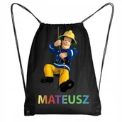 Plecaki worki - Worek Szkolny Workoplecak WF Do Przedszkola Szkoły STRAŻAK SAM + IMIĘ 8 - miniaturka - grafika 1