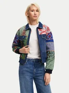 Kurtki damskie - Desigual Kurtka jeansowa Amsterdam 24WWED32 Kolorowy Regular Fit - miniaturka - grafika 1