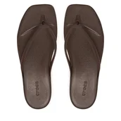 Klapki i japonki damskie - Japonki Crocs Miami Flip 211435 Brązowy - miniaturka - grafika 1