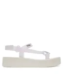 Sandały damskie - Melissa Sandały Melissa Sun Downtown Platform II Ad 36129 Biały - miniaturka - grafika 1