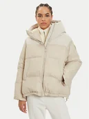 Kurtki damskie - Bomboogie Kurtka puchowa GW7524TNM4 Beżowy Regular Fit - miniaturka - grafika 1