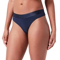 Majtki damskie - HUGO Damskie stringi z logo Thong Sports, Dark Blue405, S - miniaturka - grafika 1