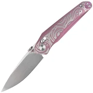 Noże - Nóż składany Bestech Mothus Purple Titanium, Satin by Hand M390 by Kombou (BT2206E) - miniaturka - grafika 1