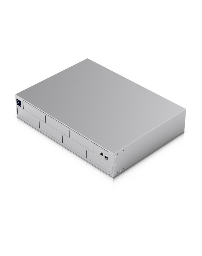 Ubiquiti UNAS-Pro-EU 2U rack-mount NAS with 7 2.5/3.5'' drive bays and 10 Gbps performance designed for large-scale file storage and sharing, 7 2.5/3.5'' HDD / SSD support, 10G SFP+ uplink and 1 GbE RJ45 port