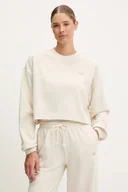 Bluzy damskie - New Balance bluza damska kolor beżowy gładka WT51514LIN - miniaturka - grafika 1