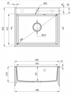 Deante ANDANTE ZQN 5103 ZQN5103 - Zlewozmywaki - miniaturka - grafika 2
