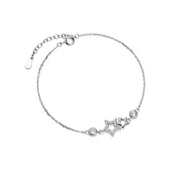 Bransoletki - Bransoletka z gwiazdkami i cyrkoniami - miniaturka - grafika 1