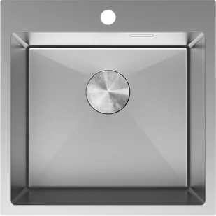 Mexen Solix zlewozmywak stalowy 1-komorowy 500 x 500 mm, inox - 6407501000-01 - Zlewozmywaki - miniaturka - grafika 1