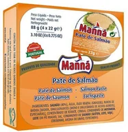 Konserwy i dania rybne - Portugalska pasta z łososia 4x22g Manná - miniaturka - grafika 1