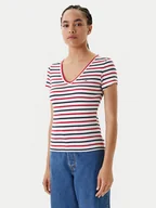 Koszulki i topy damskie - Tommy Jeans T-Shirt Essential DW0DW17385 Biały Slim Fit - miniaturka - grafika 1