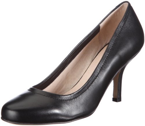 Buffalo London Damskie czółenka 11-677 Kid Leather, czarny - Czarny Czarny 01-36 EU