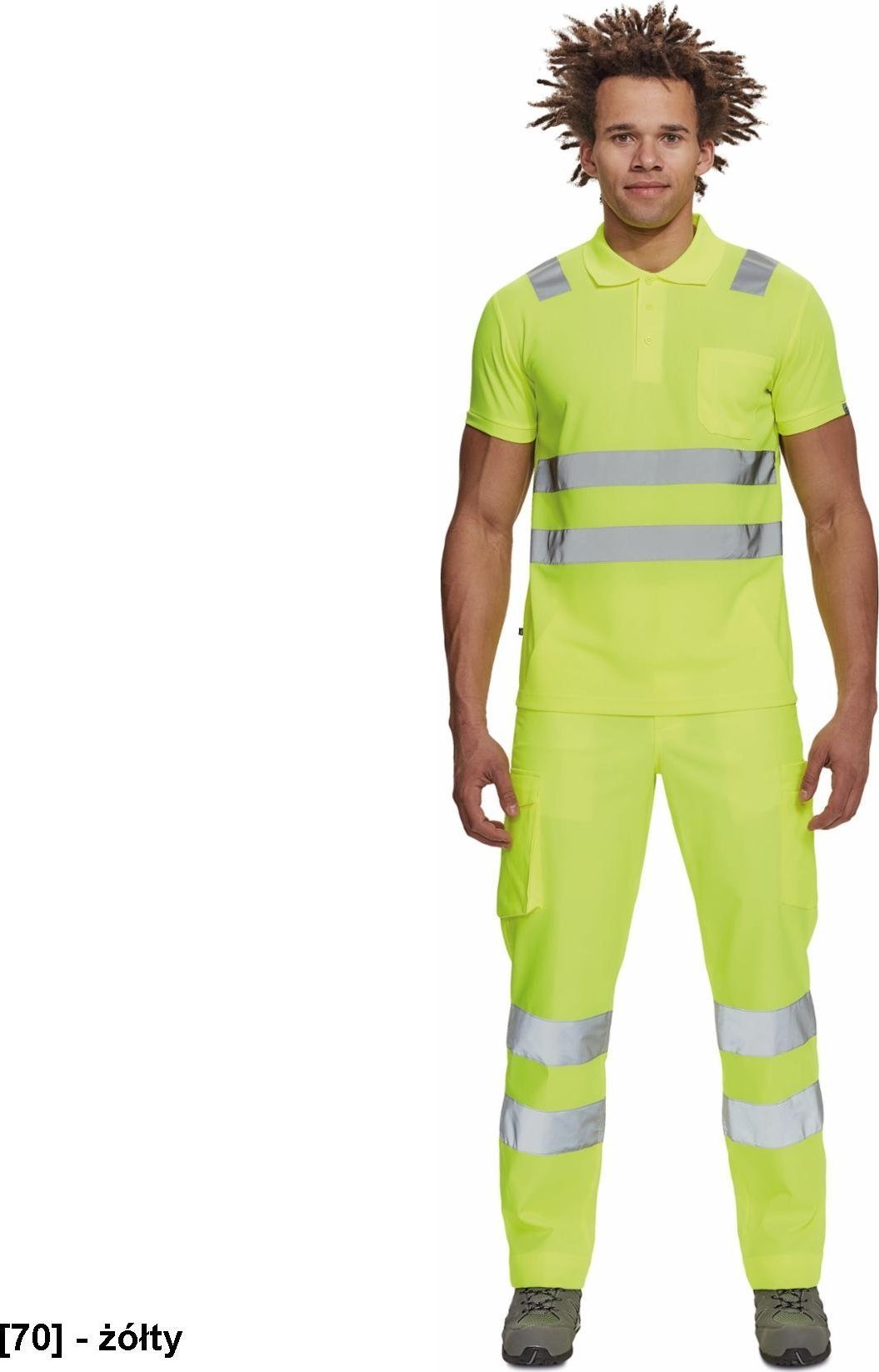 CERVA JAEN HV - koszulka polo - żółty S