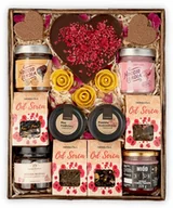 Herbata - Duży Zestaw Herbat Kosz Prezentowy Czekolada Serce Miód Powidła Na Urodziny - miniaturka - grafika 1