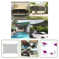 Parasole ogrodowe - The Living Store Żagiel przeciwsłoneczny - jasnoszary - 4x3 m - 100% poliester - Żagiel Przeciwsłoneczny - miniaturka - grafika 1