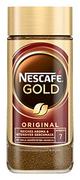Kawa - NESCAFÉ GOLD Original, rozpuszczalna kawa ziarnista, kawa rozpuszczalna z wyselekcjonowanych ziaren kawy, zawiera kofeinę, 1 opakowanie (1 x 100 g) - miniaturka - grafika 1