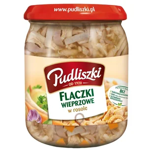 Pudliszki Flaczki wieprzowe w rosole 500 g - Szybkie dania obiadowe - miniaturka - grafika 1