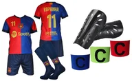 Piłka nożna - RAPHINHA komplet sportowy strój piłkarski BARCELONA dla dzieci + dodatki - miniaturka - grafika 1