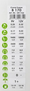 CORRAL Elektryzator bateryjny Corral B 170, dla koni, bydła i małych zwierząt, 0,32 J - Smycze dla psów - miniaturka - grafika 5