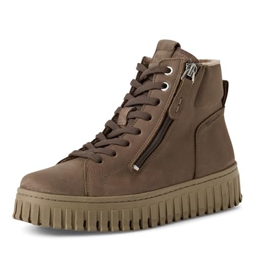 Tamaris Damskie sztyblety Lace Boot Flat 1-25206-43, szarobrązowy, 40 EU