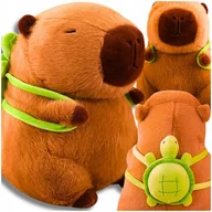 Plecaki - Kapibara Z Plecakiem Żółw Pluszak Maskotka Przytulanka Miękka Zabawka 35cm - miniaturka - grafika 1