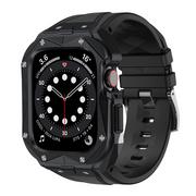 Akcesoria do smartwatchy - Kingxbar CYF140 2w1 pancerne etui Apple Watch SE, 6, 5, 4 (44 mm) ze stali nierdzewnej z paskiem złote - miniaturka - grafika 1