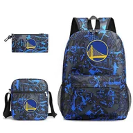 Torebki damskie - 3 sztuki / zestaw Zestaw plecaków z nadrukiem do koszykówki z torbą na ramię Torba na ołówek Torby podróżne Daypack - miniaturka - grafika 1
