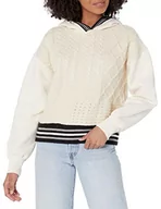 Swetry damskie - Desigual Sweter damski, biały, L - miniaturka - grafika 1