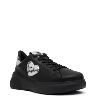 Love Moschino Trampki | z dodatkiem skóry - Trampki damskie - miniaturka - grafika 1