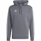 Bluzy męskie - Bluza męska adidas Tiro 23 League Sweat Hoodie szara HZ3021 L - miniaturka - grafika 1