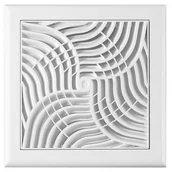 Kratki wentylacyjne - Osłona wentylacyjna 14x14 TUŻ SØ125 biały - miniaturka - grafika 1