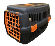 Sprzęt podróżny i transportery dla psów - PET STYLE Transporter dla kota/psa/królika średni z kolorową kratką 49x33x32cm - miniaturka - grafika 1
