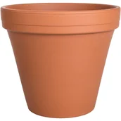 Donice - Cermax Doniczka gliniana śr.9 cm brązowa - miniaturka - grafika 1