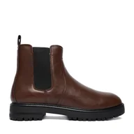 Botki męskie - Sztyblety Lanetti CEO-123AM1760 Brązowy - miniaturka - grafika 1