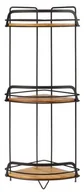 Półki łazienkowe - Półka łazienkowa BAMBOO, narożna, 3 poziomowa - miniaturka - grafika 1