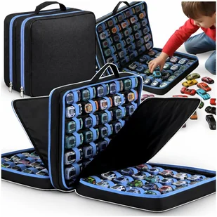 Organizer Na Resoraki 96 Autek Torba Podróżna Dla Dziecka Na Samochodziki Hot Wheels Torba - Walizki - miniaturka - grafika 1