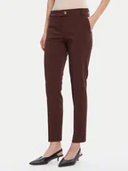 Spodnie damskie - Rinascimento Chinosy CFC0126225003 Brązowy Slim Fit - miniaturka - grafika 1